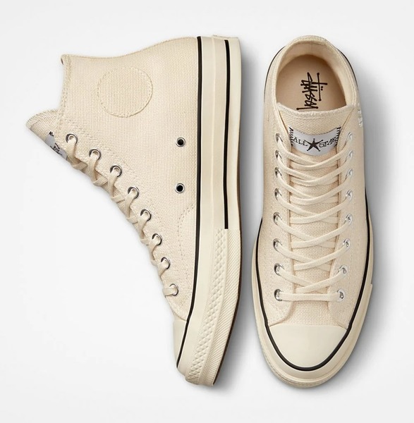 converse Flag Chuck Taylor Hi CX Mono Beige sneakers i utility-kanvas med stretch